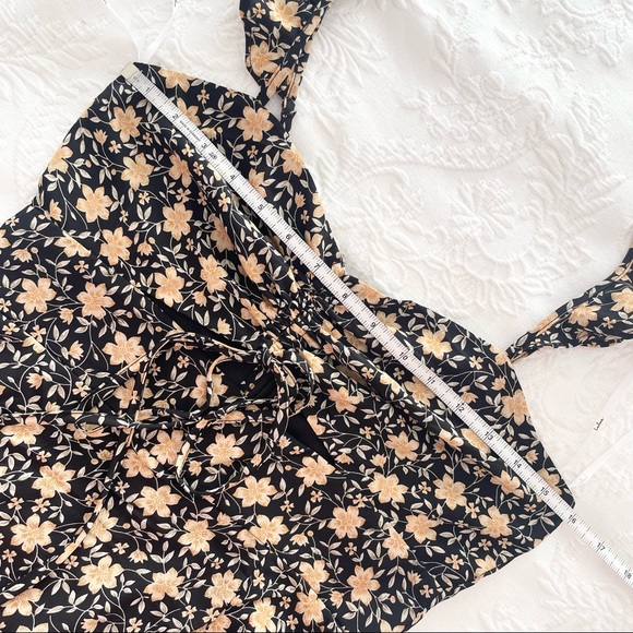 NWOT Lulus The Way to Love Black Floral Print Ruffled Maxi Dress Small - Picture 10 of 11